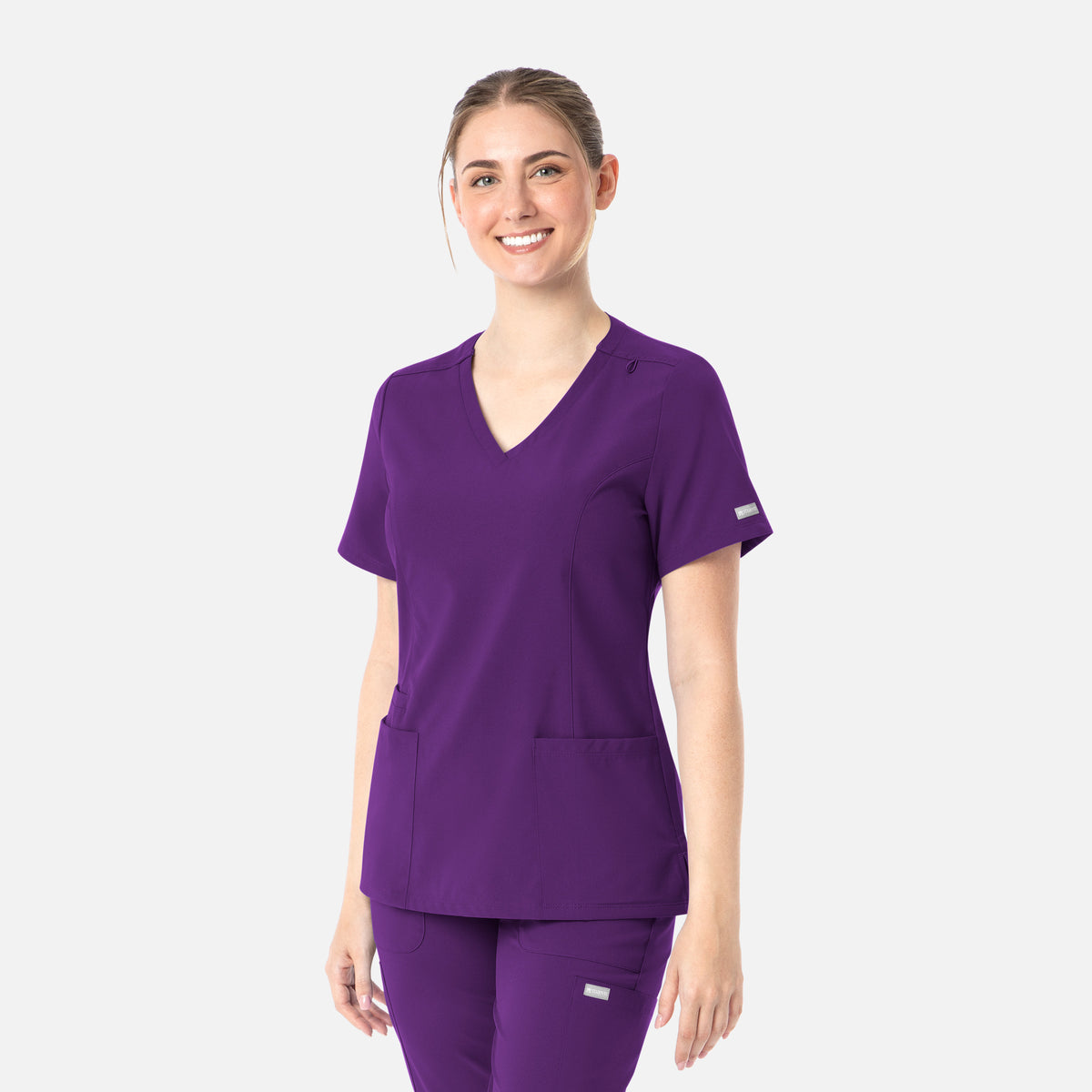 Top clínico mujer Momentum 5001 Maevn en color morado