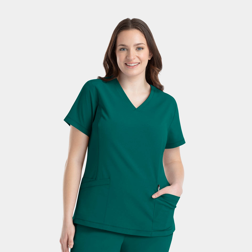 Top clínico mujer Epic 4801 IRG Scrubs en color verde