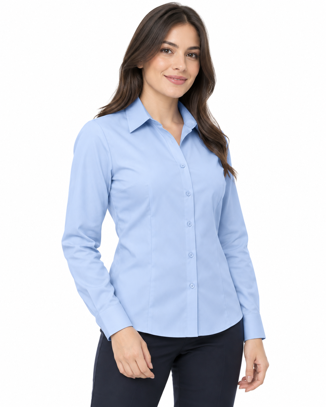 BLUSA MTX M/L 50-50 — Celeste