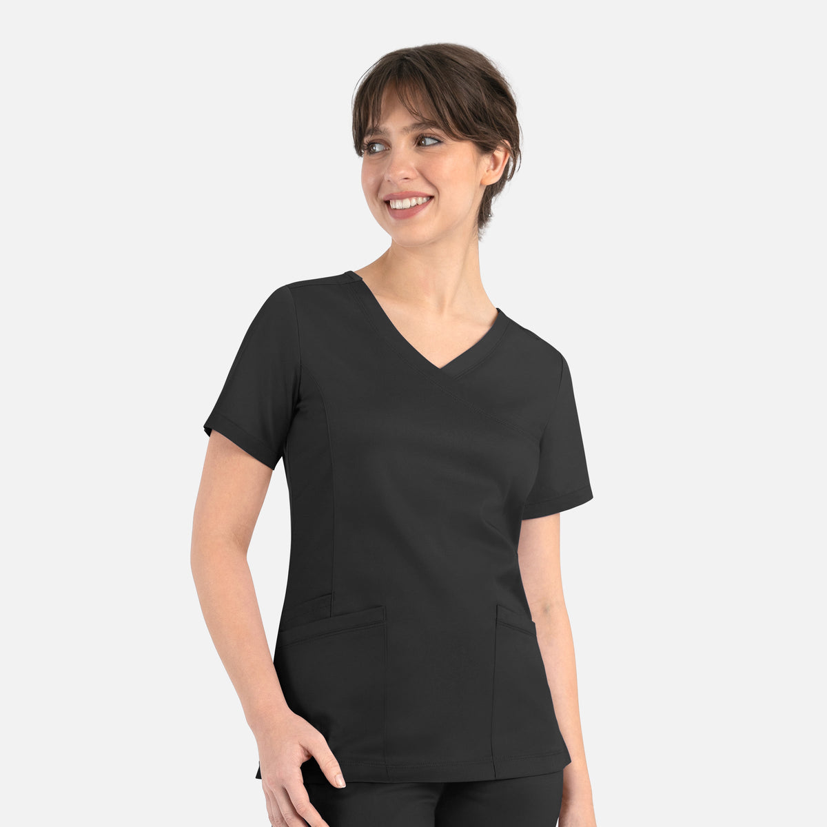 Top Clínico Mujer Matrix 3701 — Negro — imagen oficial