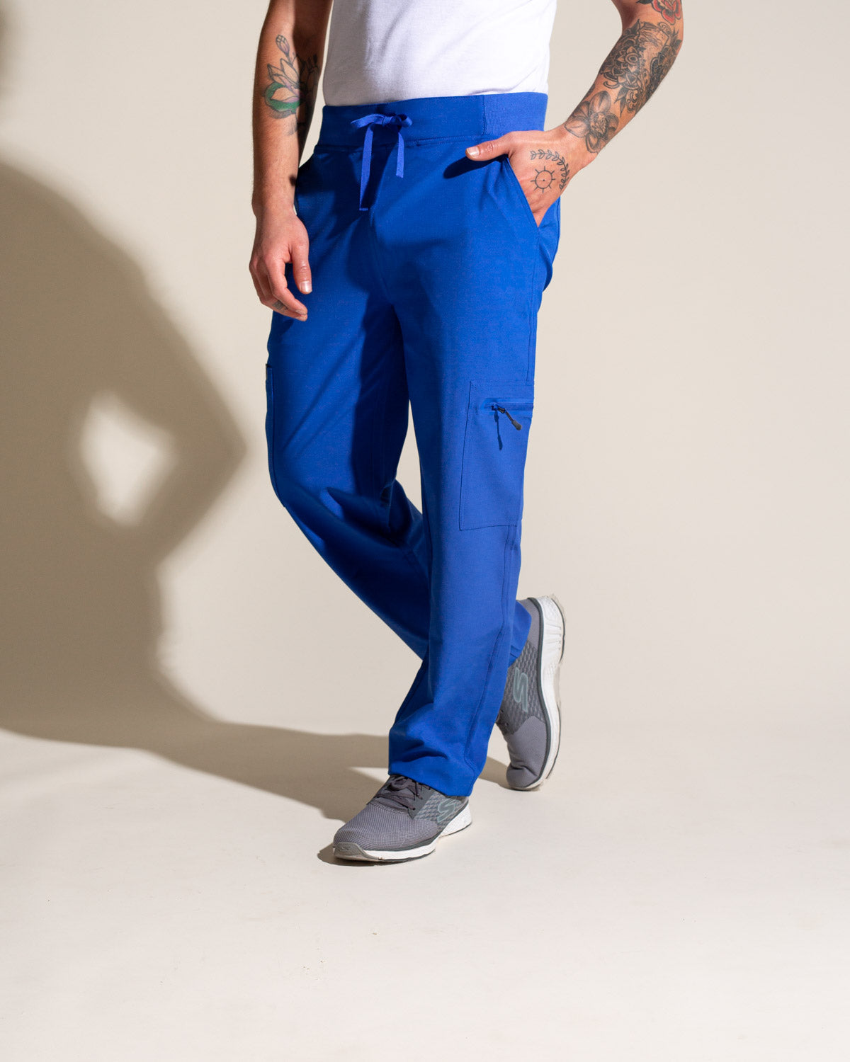 Pantalón Clínico Hombre Sport Stretch HP-S03 — Azul rey — imagen oficial