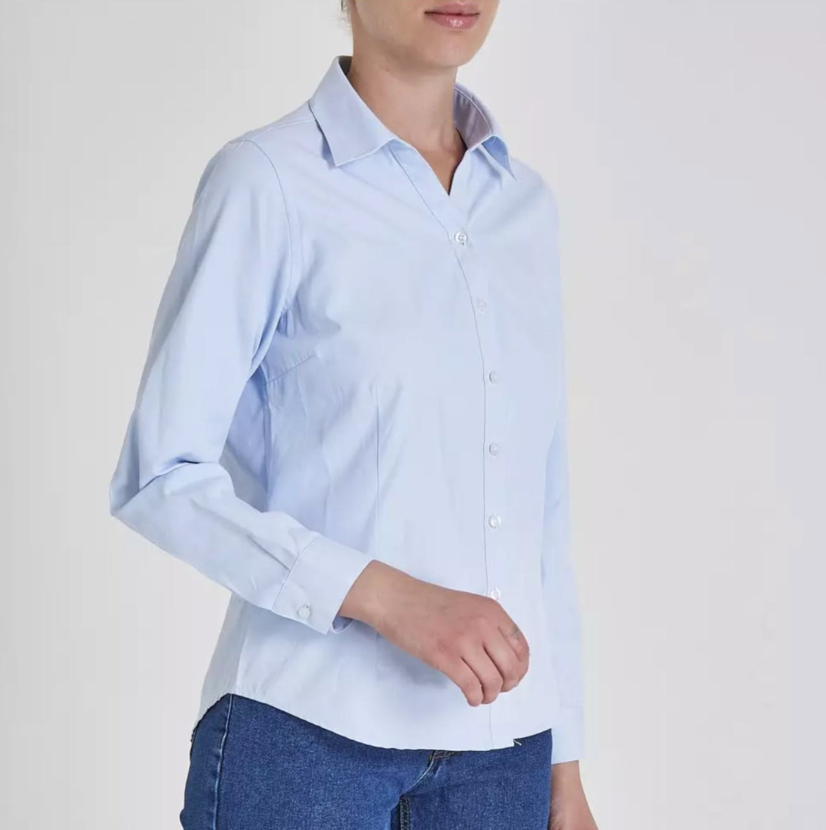 Blusa Oxford Light M/L T-World 06281 Cielo