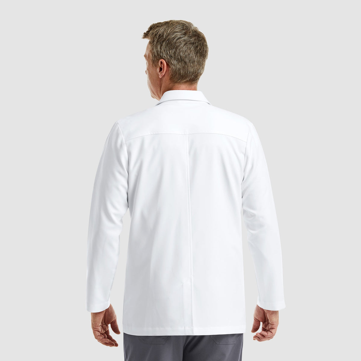Delantal Clínico Hombre Maevn Momentum 5873 — Blanco — Vista posterior