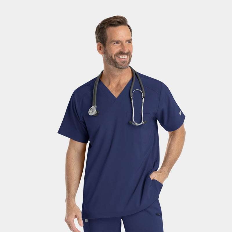 Top Clínico Hombre Epic 4851 — IRG Scrubs — Azul marino