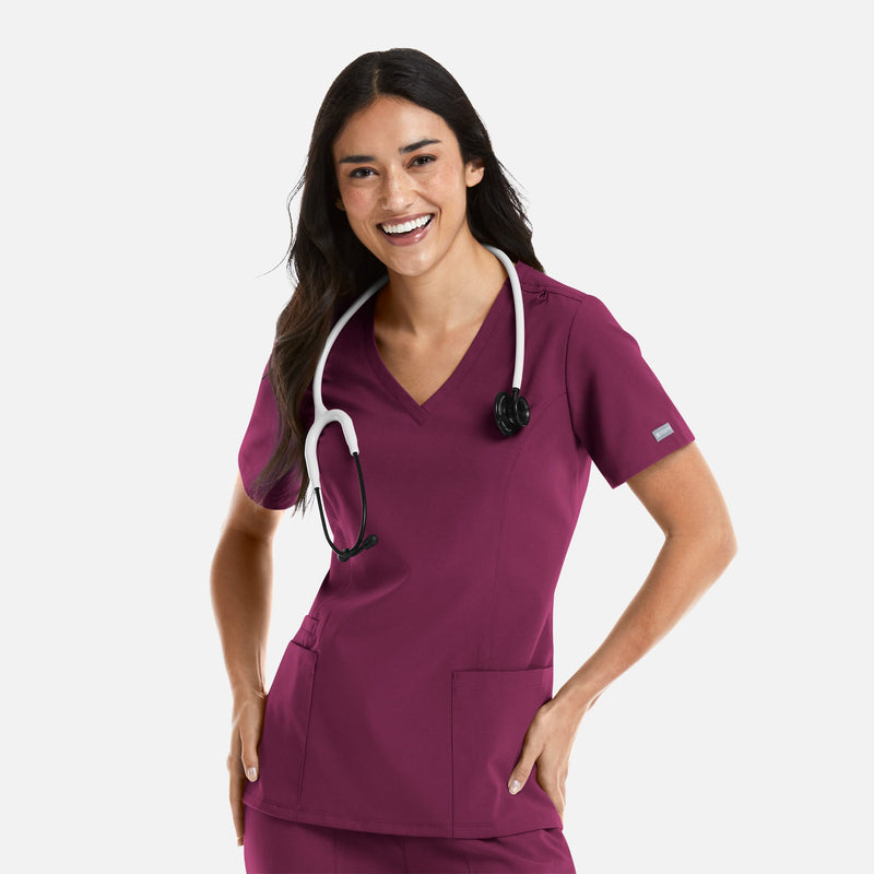 Top Clínico Mujer Momentum 5001 — Maevn — Burdeo