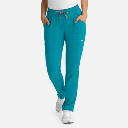 Pantalón Clínico Mujer Momentum 5091 — Maevn — Verde azulado