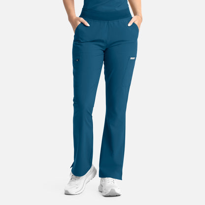 Pantalón clínico mujer Momentum 5093 Maevn en color azul caribe