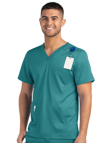 Top Clínico Hombre Matrix 5502 — Maevn — Verde azulado