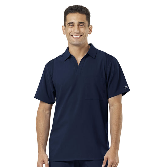 TOP VARON W123 6055A Azul marino