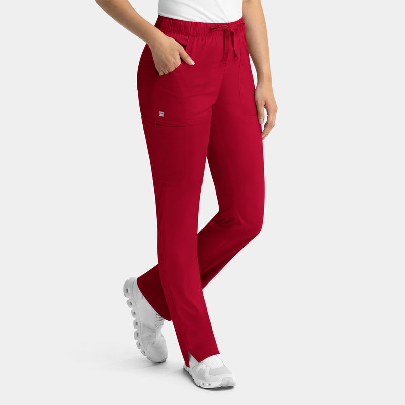 Pantalón Clínico Mujer Matrix 6501 — Maevn — Rojo