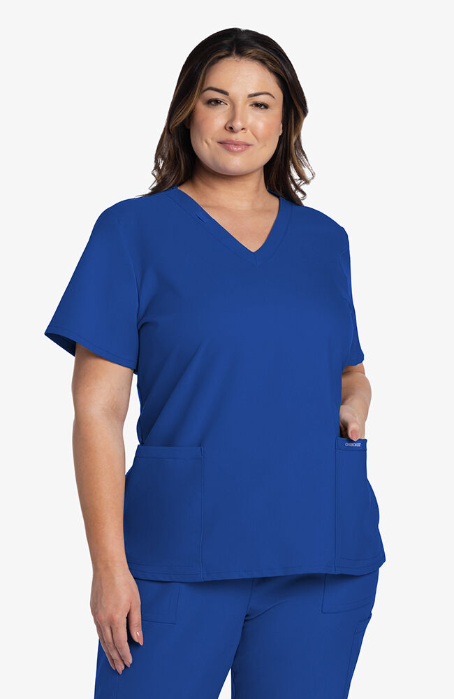 Top Clínico Mujer Originals Ultra CK953A — Azul rey