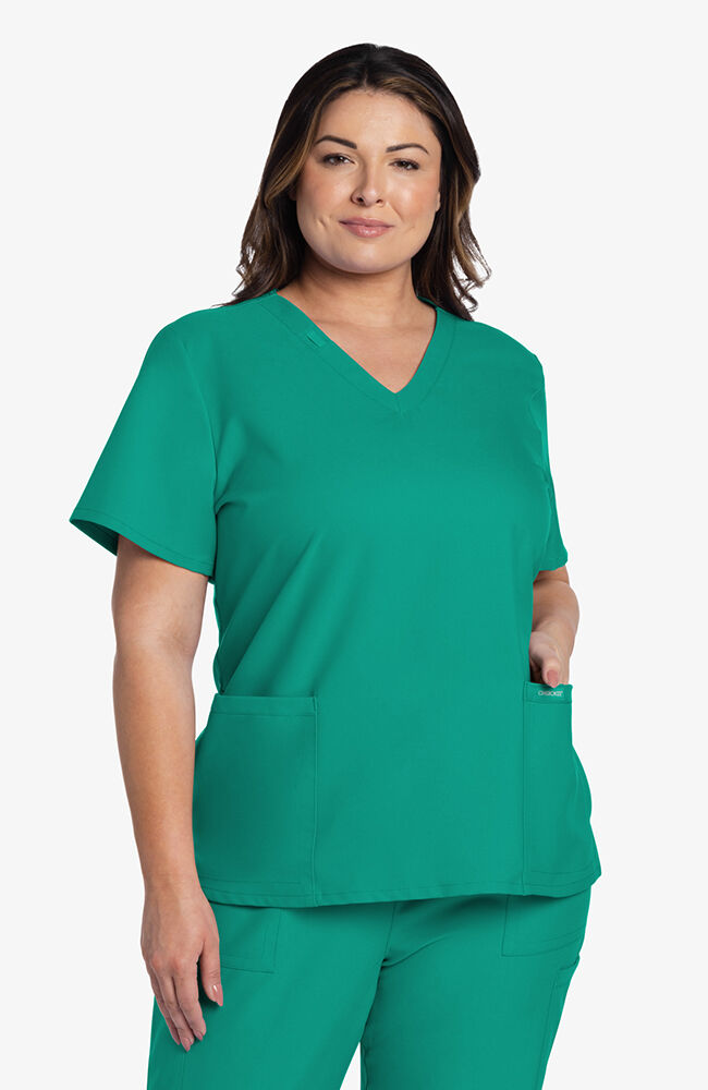 Top Clínico Mujer Originals Ultra CK953A — Verde azulado