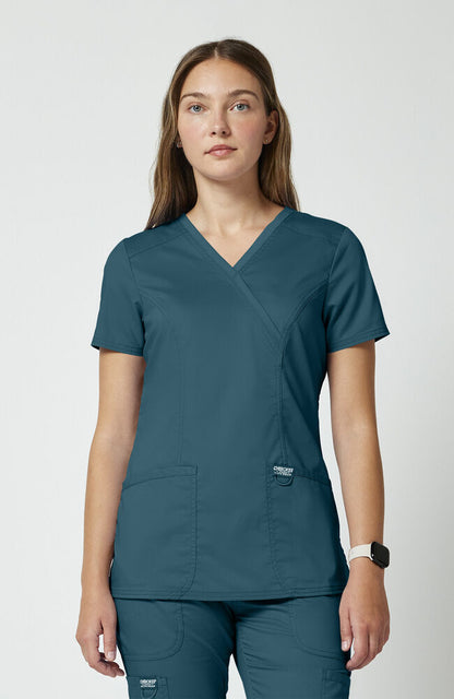 Top Clínico Mujer Revolution WW610 — Azul caribe