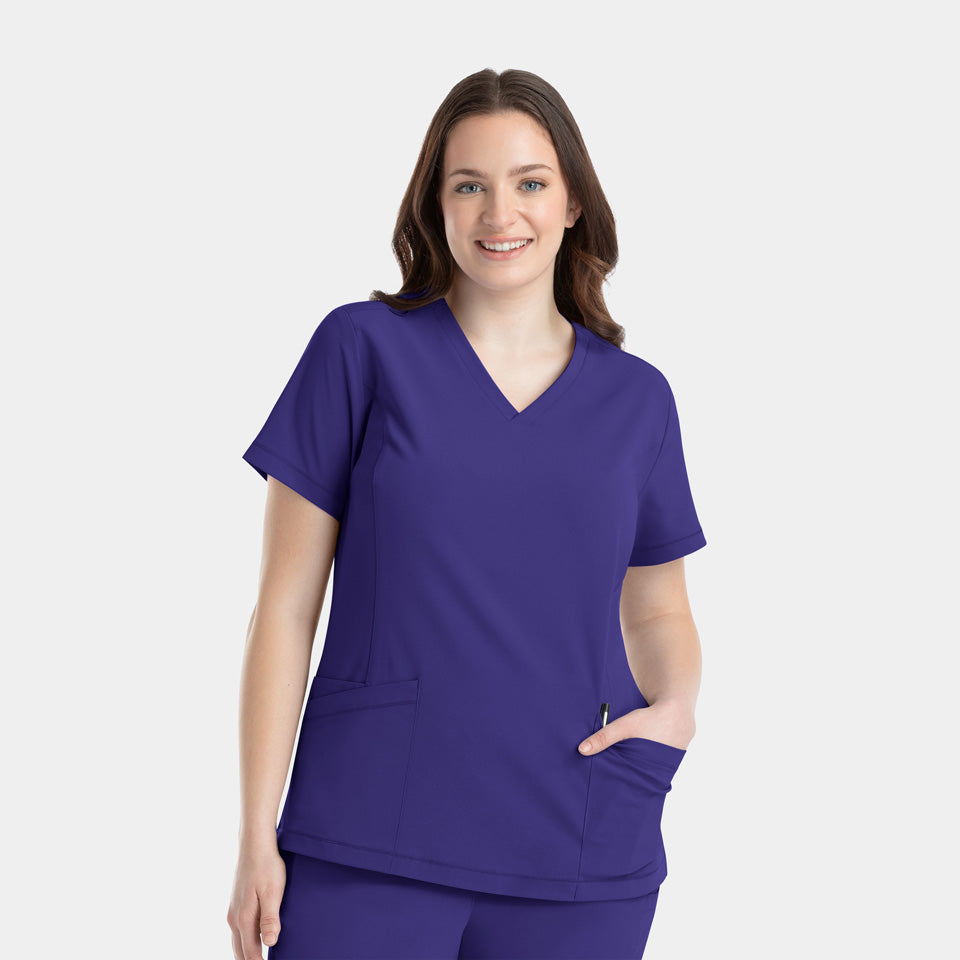 Top clínico mujer Epic 4801 IRG Scrubs en color uva