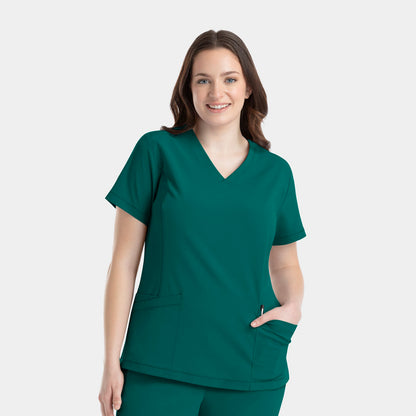 Top clínico mujer Epic 4801 IRG Scrubs en color verde