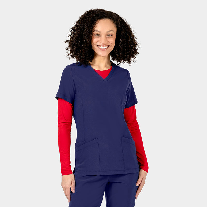 Top Clínico Mujer Epic 4801 — IRG Scrubs — Azul marino