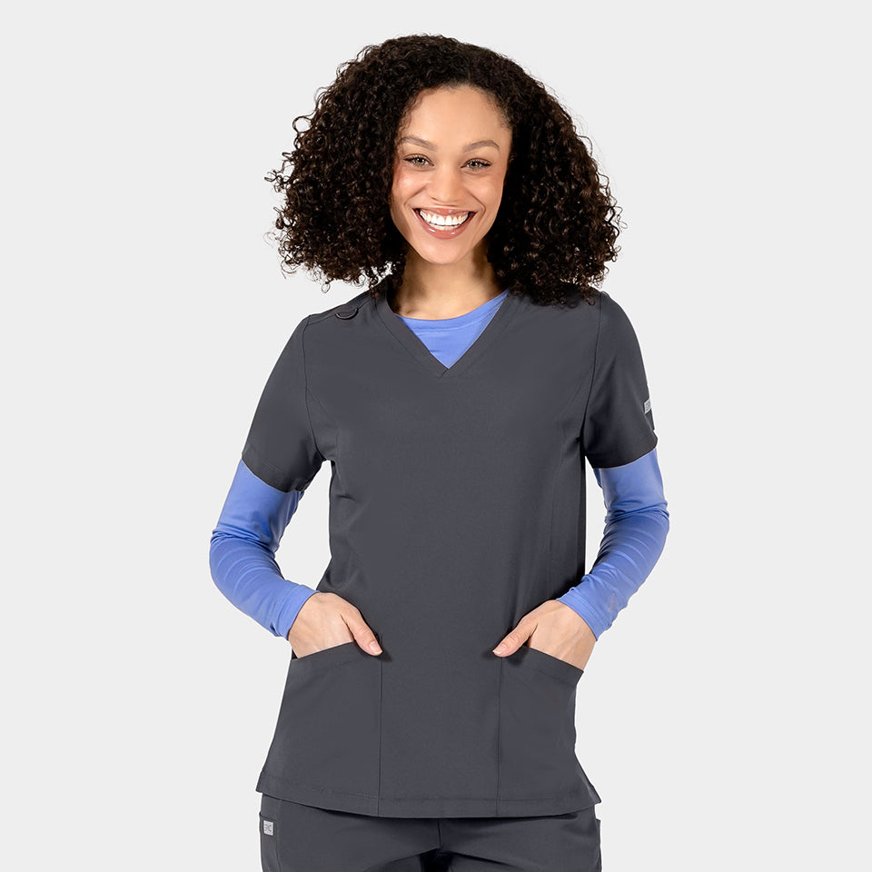 Top clínico mujer Epic 4801 IRG Scrubs en color gris