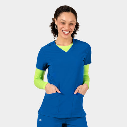 Top clínico mujer Epic 4801 IRG Scrubs en color azul rey
