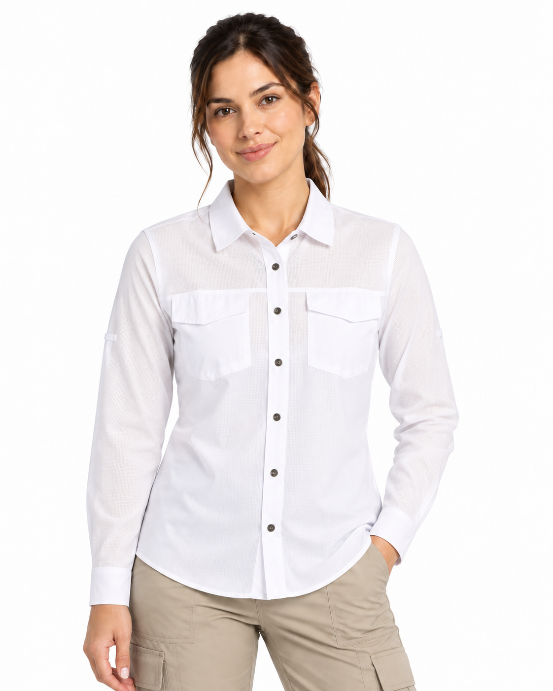 Camisa Unisex Outdoor Light Blanco — VMODEL Maritex