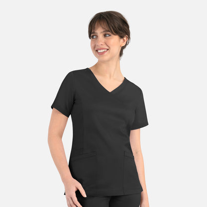 Top Clínico Mujer Matrix 3701 — Negro — imagen oficial