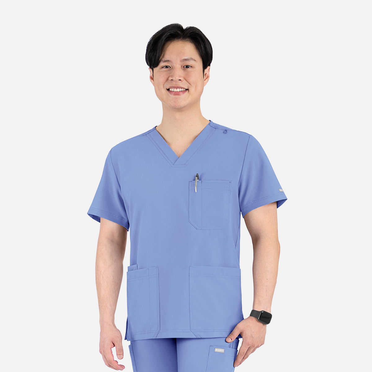 Top Clínico Hombre Momentum 5802 — Celeste — imagen oficial