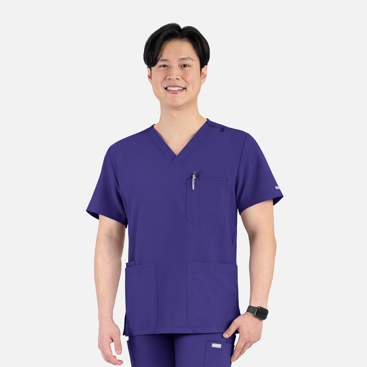 Top Clínico Hombre Momentum 5802 — Morado — imagen oficial