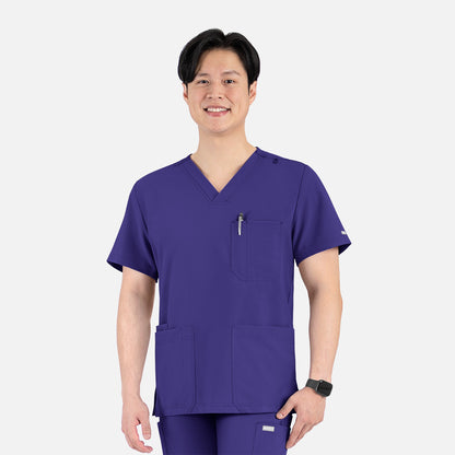 Top Clínico Hombre Momentum 5802 — Morado — imagen oficial