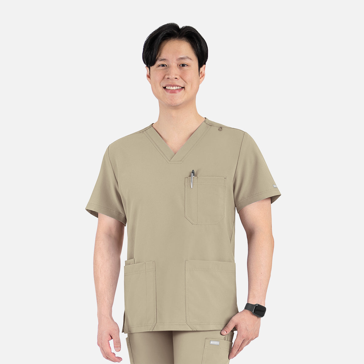 Top Clínico Hombre Momentum 5802 — Caqui — imagen oficial