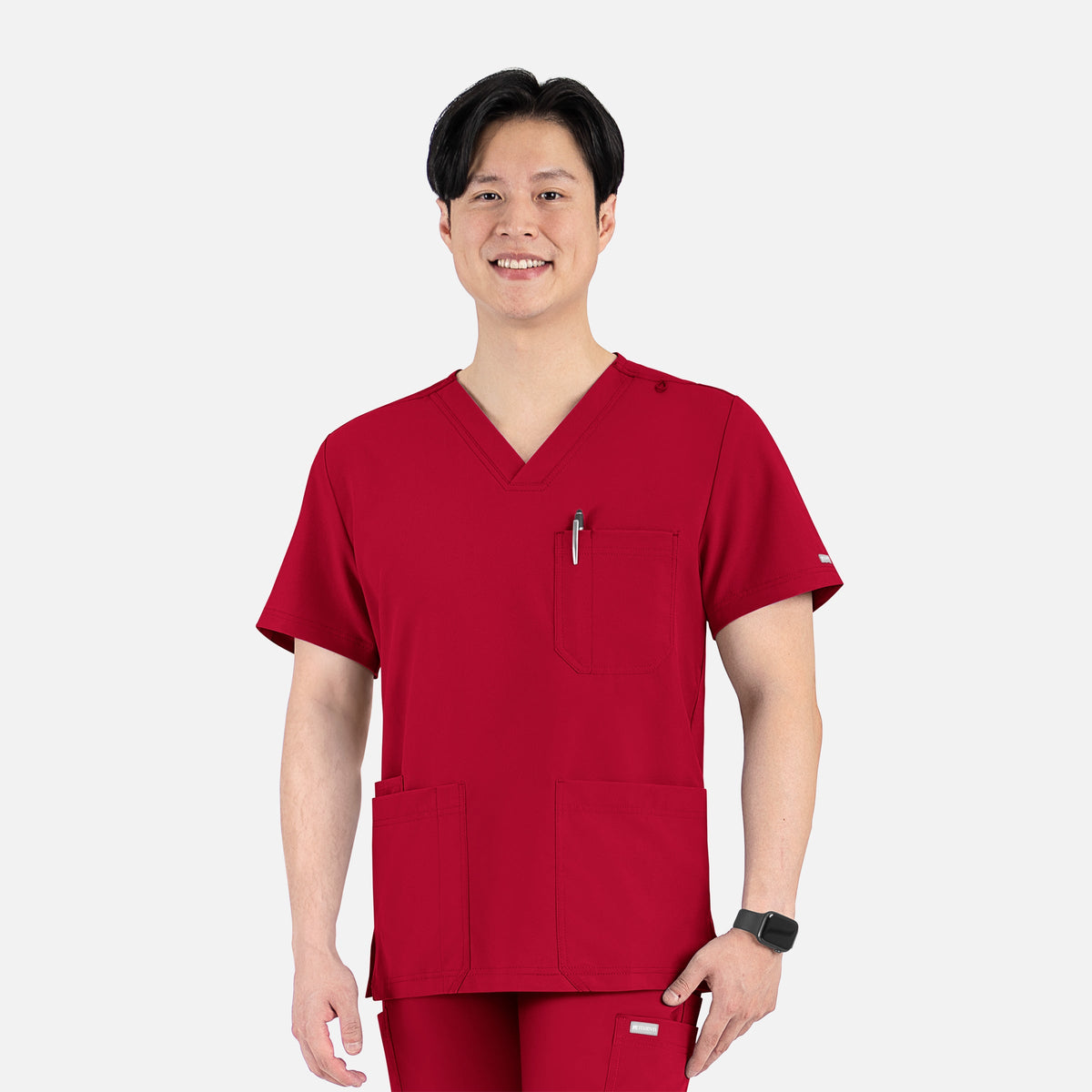 Top Clínico Hombre Momentum 5802 — Rojo — imagen oficial