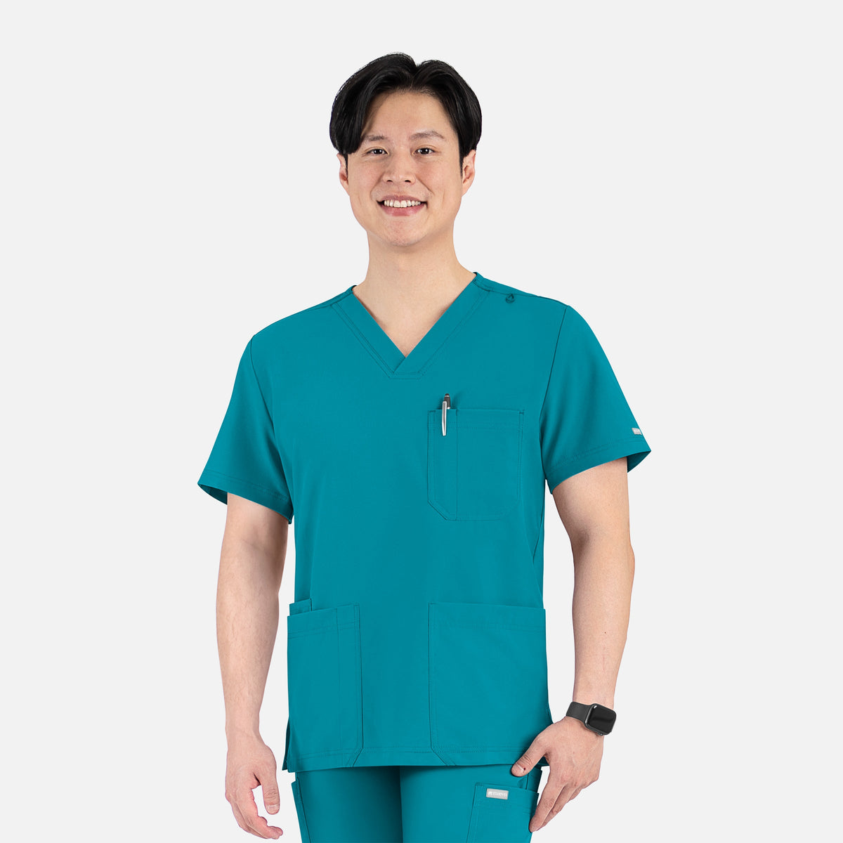 Top Clínico Hombre Momentum 5802 — Verde azulado — imagen oficial
