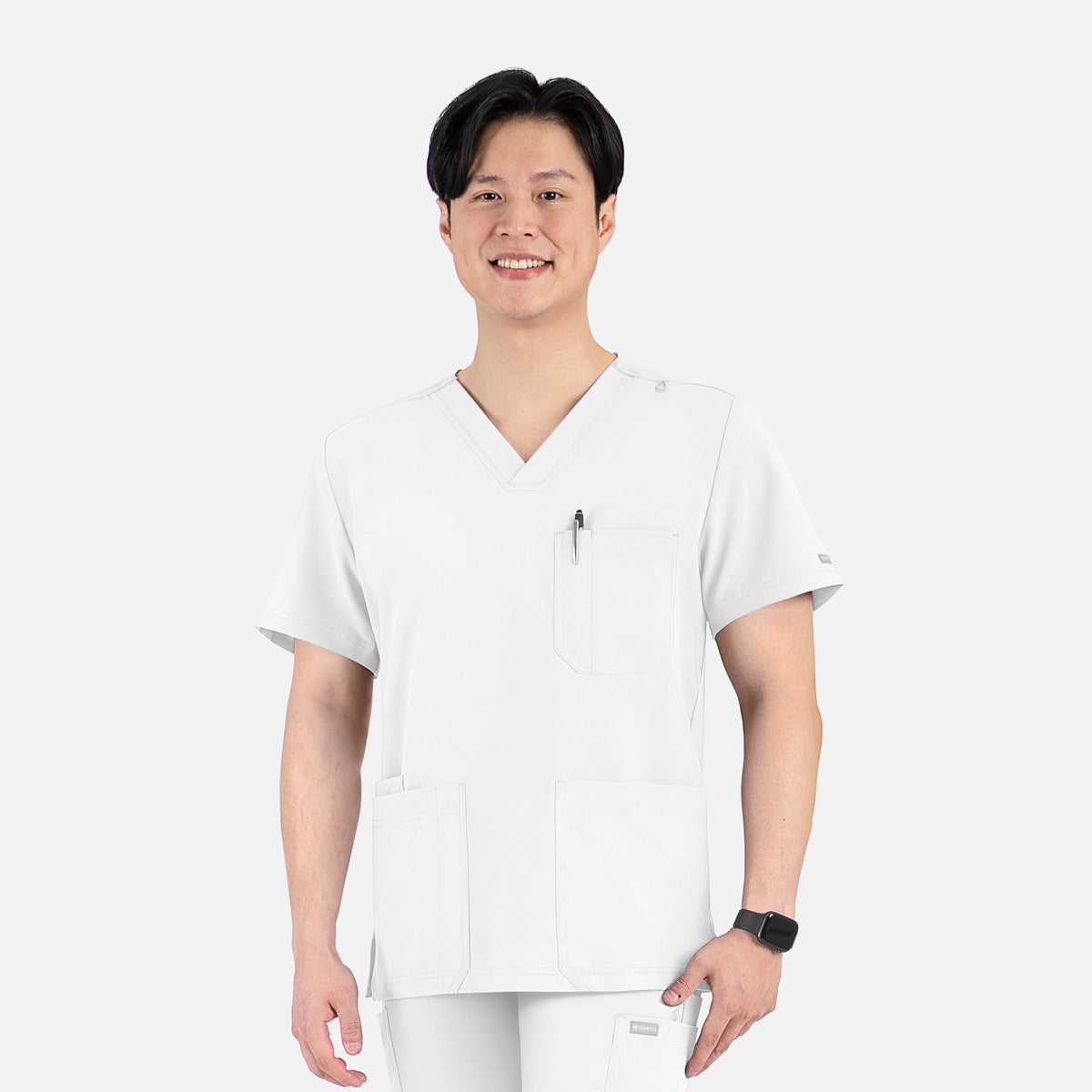 Top Clínico Hombre Momentum 5802 — Blanco — imagen oficial