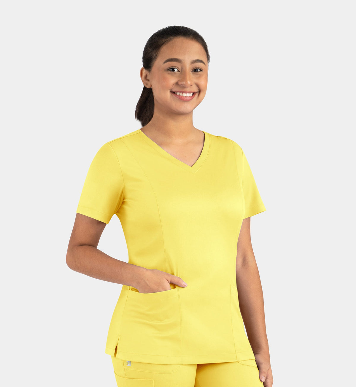 Top Clínico Mujer Matrix 3501 — Amarillo