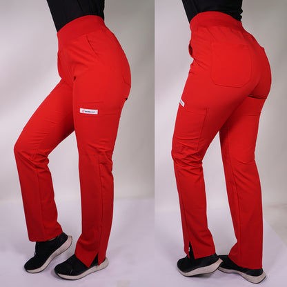 Pantalón clínico mujer PM Ripholia en color rojo