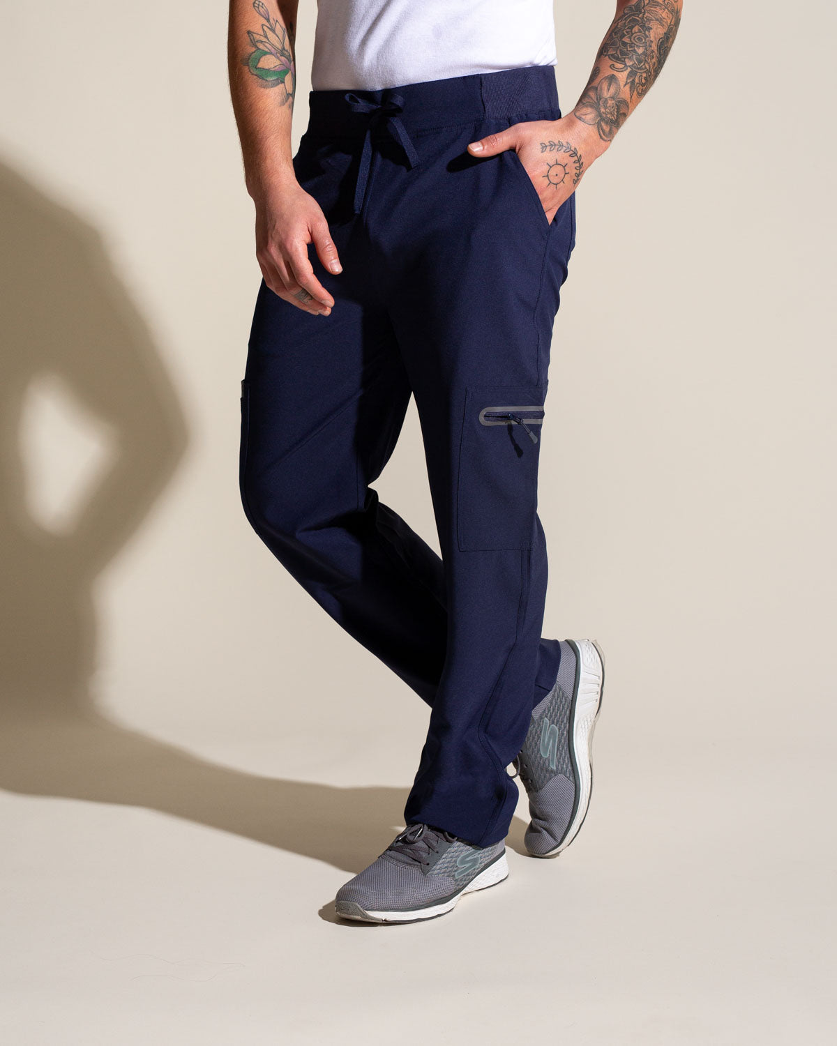 Pantalón Clínico Hombre Sport Stretch HP-S03 — Azul marino — imagen oficial