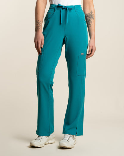 Pantalón Clínico Mujer Comfort MP-02 — Verde azulado — imagen principal oficial
