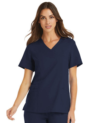 Top Clínico Mujer Momentum 5002 — Maevn — Azul marino