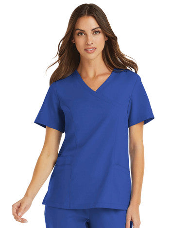 Top Clínico Mujer Momentum 5002 — Maevn — Azul rey