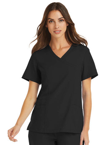 Top Clínico Mujer Momentum 5002 — Maevn — Negro