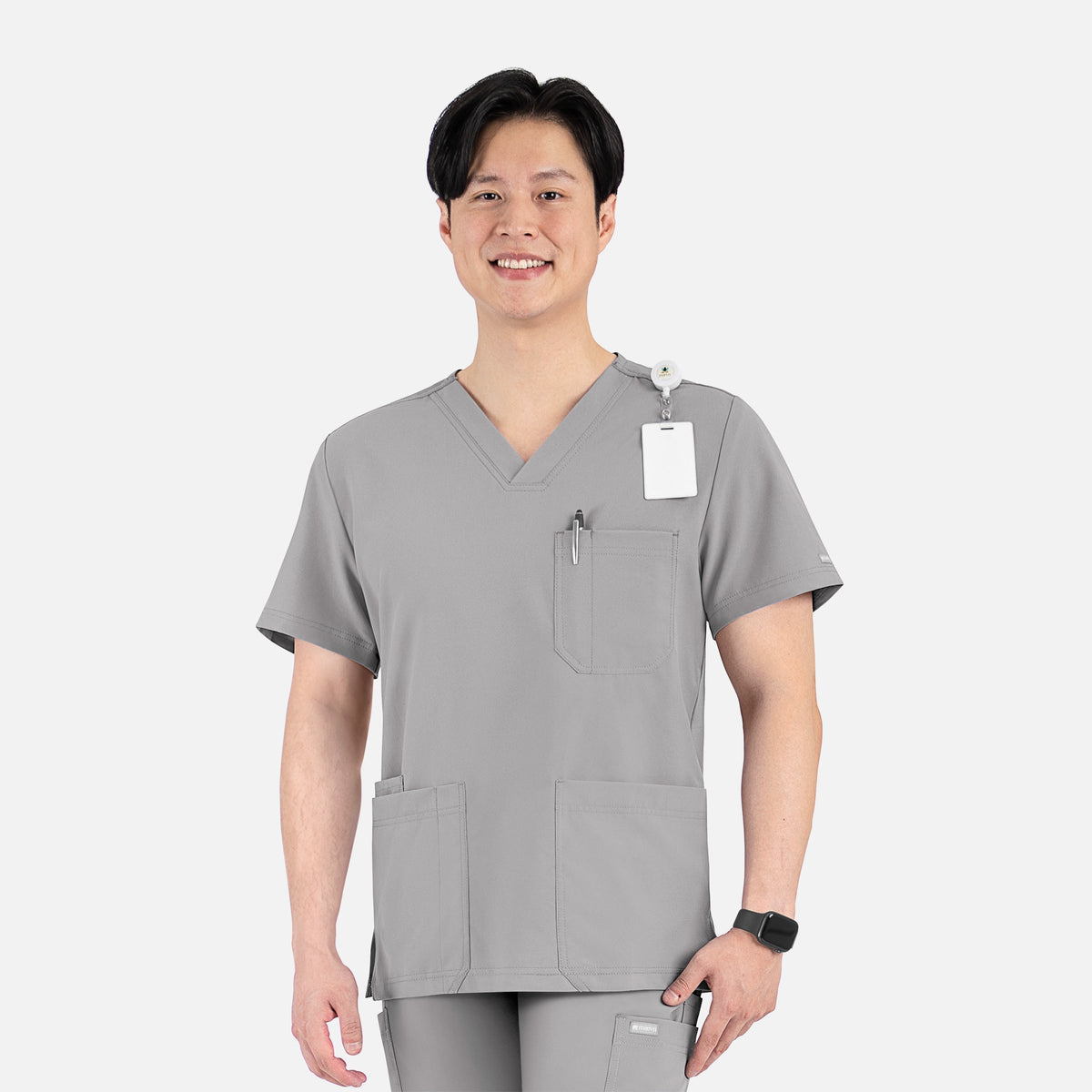 Top Clínico Hombre Momentum 5802 — Maevn — Gris claro