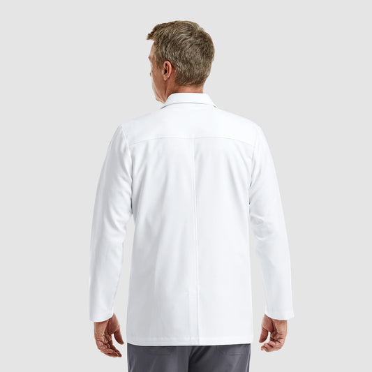 Delantal Clínico Hombre Maevn Momentum 5873 — Blanco — Vista posterior