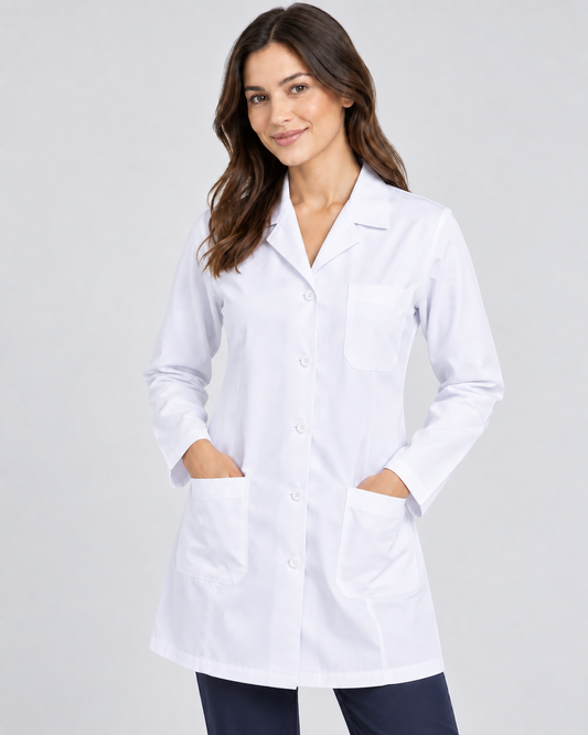 Delantal Poplin Blanco Dama Maritex