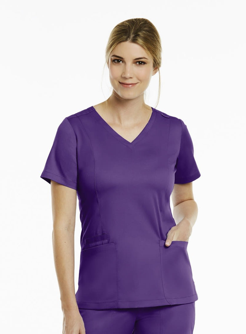 Top Clínico Mujer Matrix 3501 — Maevn — Morado