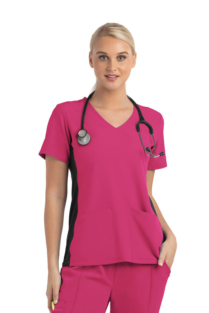 Top Clínico Mujer Maevn Matrix Impulse 4520 — Cruzado, 2 bolsillos