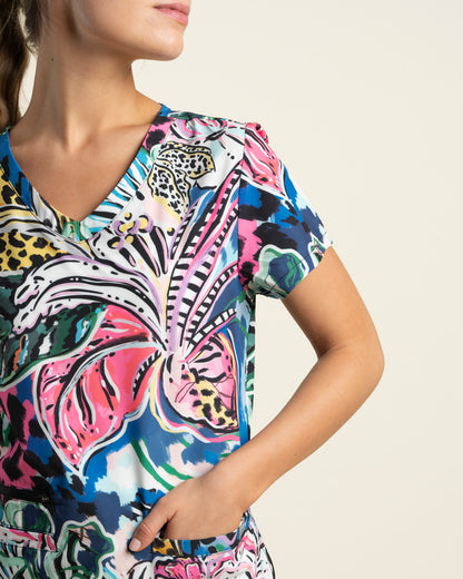 Top clínico Scorpi MT-24 Zanzíbar mujer