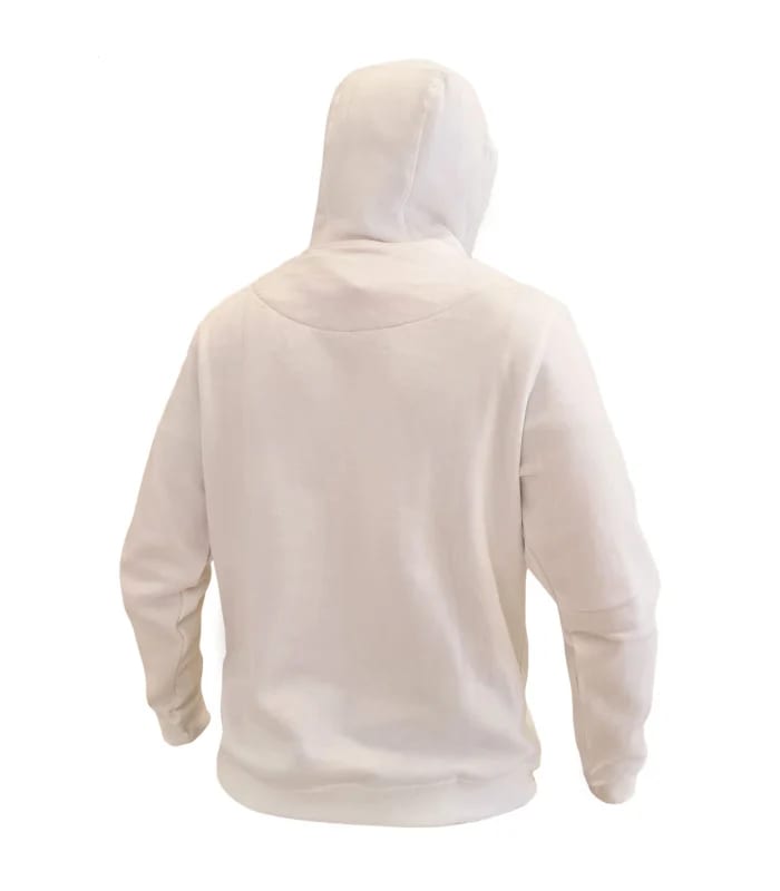 POLERON HOODIE CANGURO M/L UNISEX BLANCO