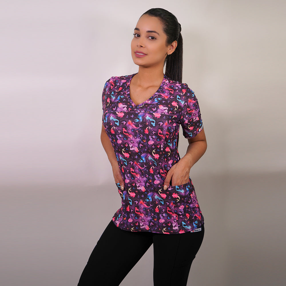 Top clínico estampado Ripholia 2421