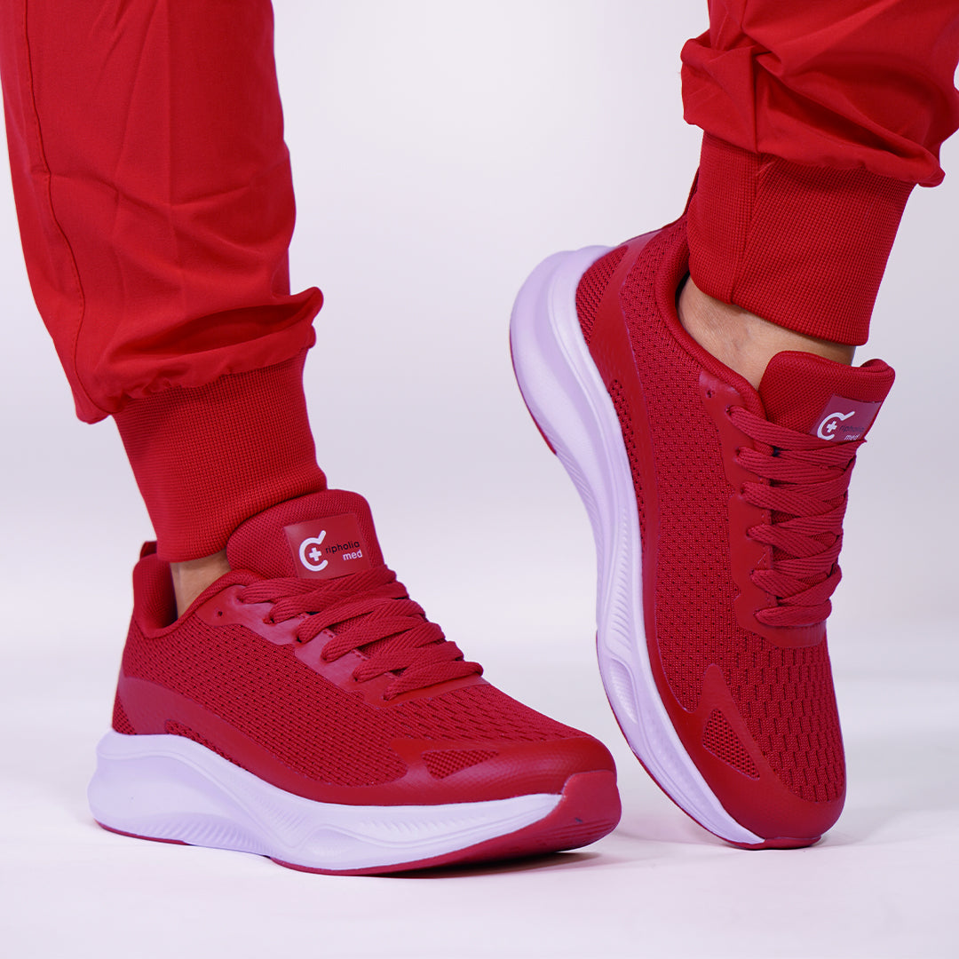 Zapatilla clínica Ripholia rojo ZC-5