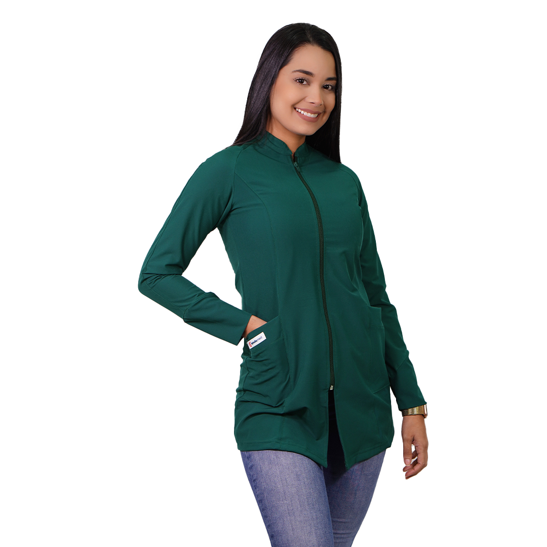 Bata Clínica Mujer Antifluido Ripholia Verde
