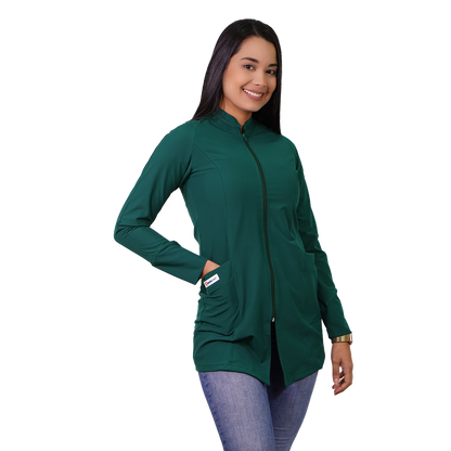 Bata Clínica Mujer Antifluido Ripholia Verde