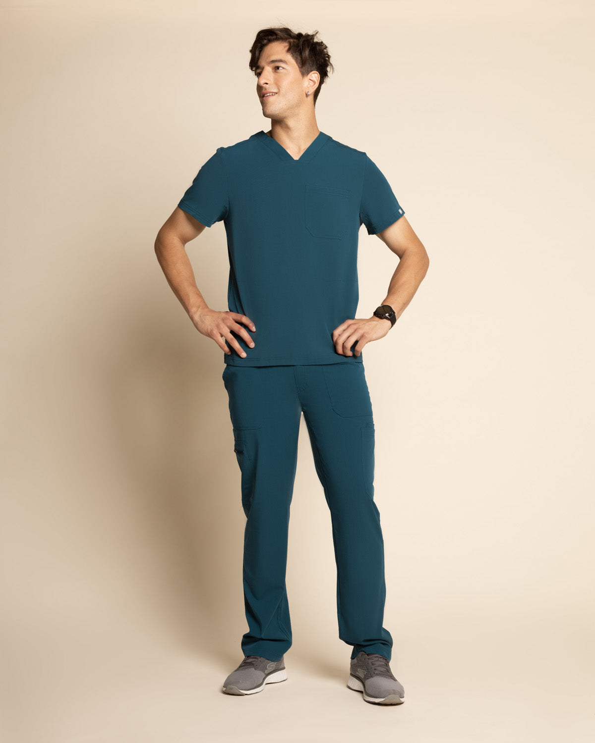 Top clínico hombre Scorpi Comfort HT-02 Caribe